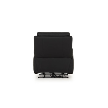 Gracey Leather Electric Recliner Chair, Black