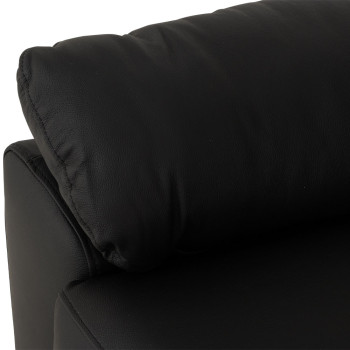 Gracey Leather Electric Recliner Chair, Black