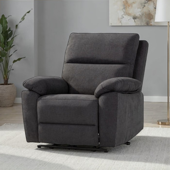 Gracey Fabric Electric Recliner Chair, Charcoal