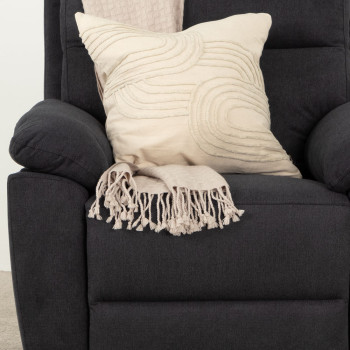 Gracey Fabric Electric Recliner Chair, Charcoal