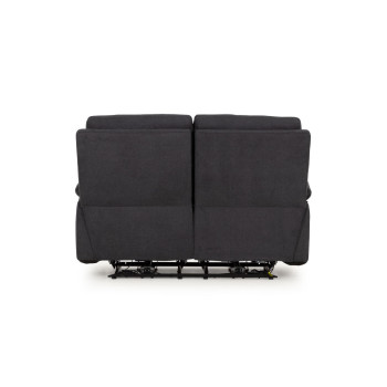 Gracey 2 Seater Fabric Electric Recliner Sofa, Charcoal