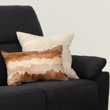 Gracey 2 Seater Fabric Electric Recliner Sofa, Charcoal