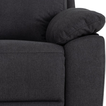 Gracey 3 Seater Fabric Electric Recliner Sofa, Charcoal