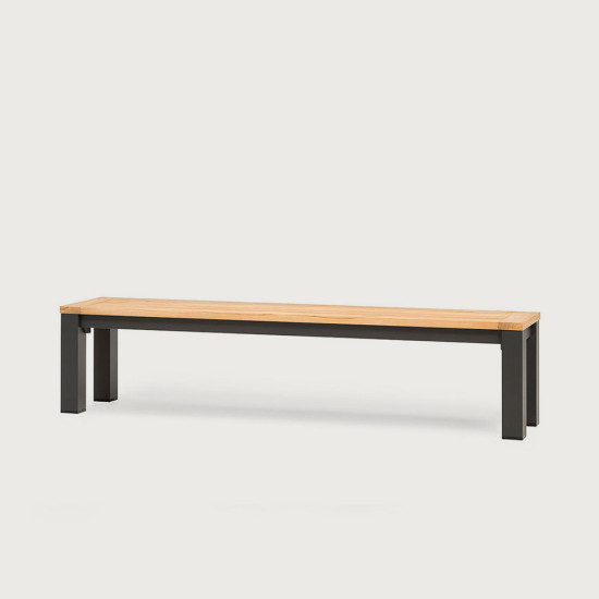 Ibiza Outdoor Bench Seat - W195, Gunmetal