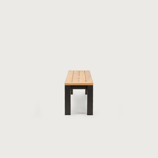 Ibiza Outdoor Bench Seat - W195, Gunmetal