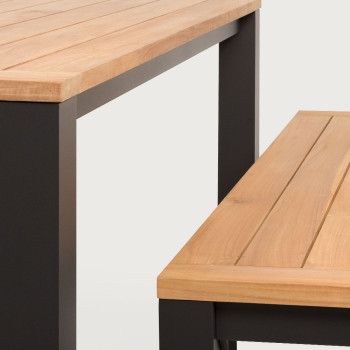 Ibiza Outdoor Bench Seat - W195, Gunmetal