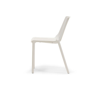 Sienna Outdoor Dining Chair, White