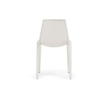 Sienna Outdoor Dining Chair, White