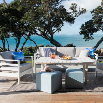 Venus Outdoor Low Dining Table - W159, White