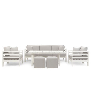 Venus Outdoor Low Dining Table - W159, White