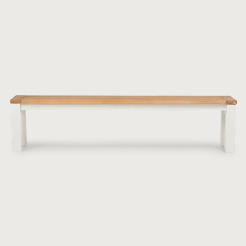 Ibiza Outdoor Bench Seat - W195, White