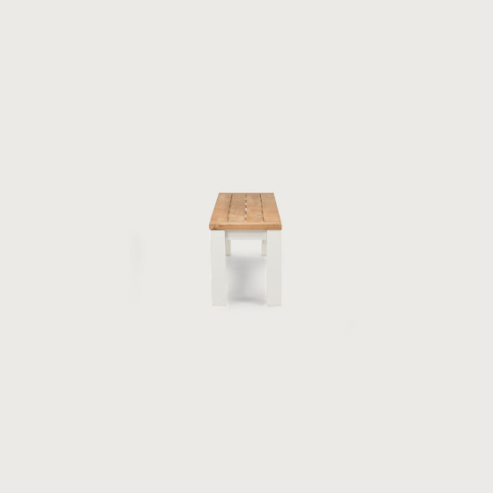 Ibiza Outdoor Bench Seat - W195, White