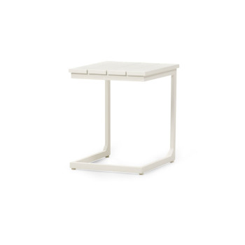 Venus Outdoor Side Table, White