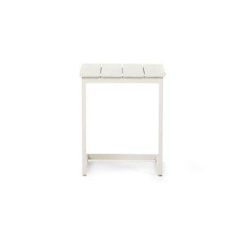 Venus Outdoor Side Table, White