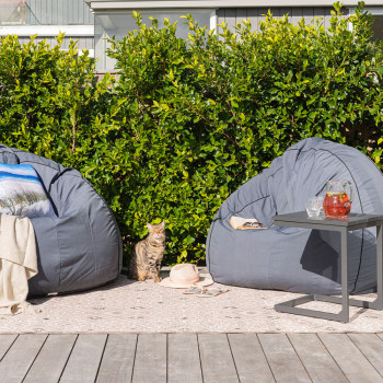 Venus Outdoor Side Table, Gunmetal