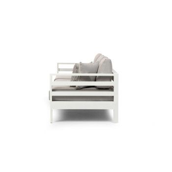 Venus Outdoor 3 Seater Sunlounger, White