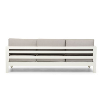 Venus Outdoor 3 Seater Sunlounger, White