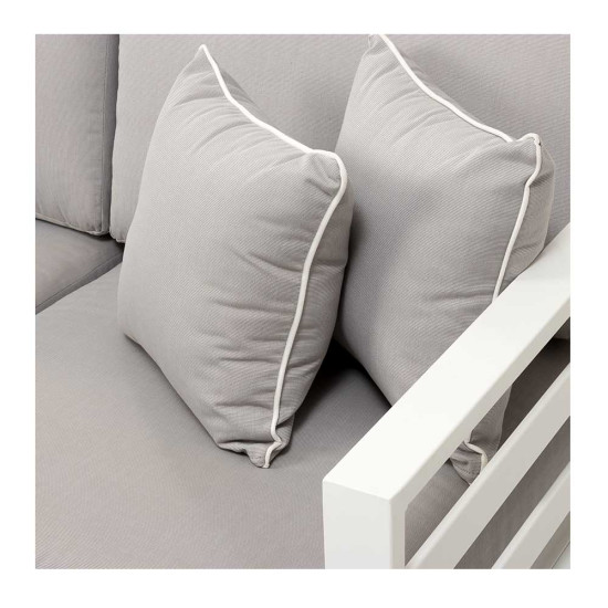 Venus Outdoor 3 Seater Sunlounger, White