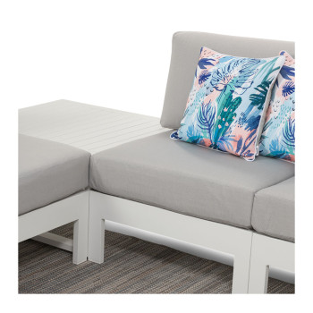 Venus Outdoor Modular Corner Table, White