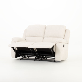 Aiden 2 Seater Recliner, Oatmeal