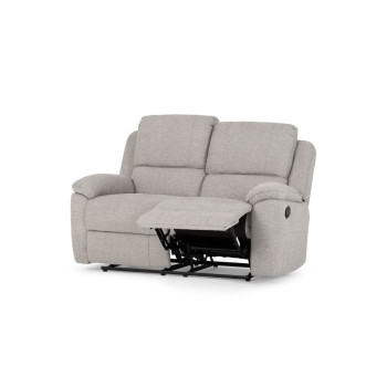 Aiden 2 Seater Recliner, Light Grey