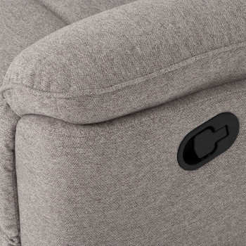 Aiden 2 Seater Recliner, Light Grey