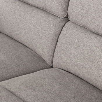 Aiden 2 Seater Recliner, Light Grey