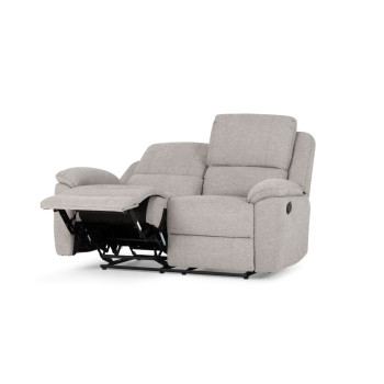 Aiden 2 Seater Recliner, Light Grey