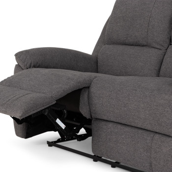 Aiden 2 Seater Recliner, Dark Grey