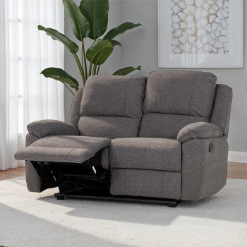 Aiden 2 Seater Recliner, Dark Grey