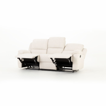 Aiden 3 Seater Recliner, Oatmeal
