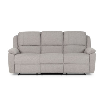 Aiden 3 Seater Recliner, Light Grey
