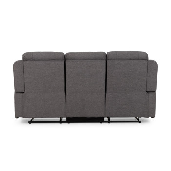 Aiden 3 Seater Recliner, Dark Grey
