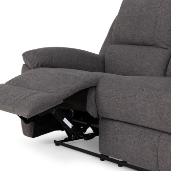 Aiden 3 Seater Recliner, Dark Grey