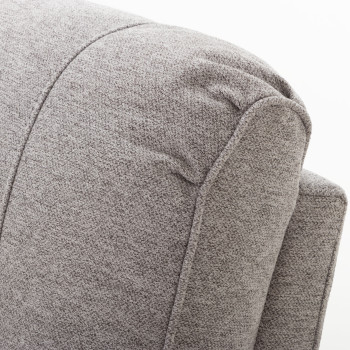 Aiden Modular Armless Chair, Light Grey