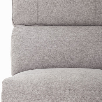 Aiden Modular Armless Chair, Light Grey