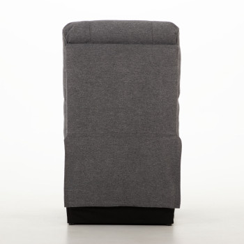 Aiden Modular Armless Chair, Dark Grey