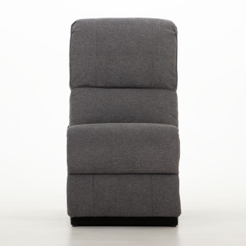 Aiden Modular Armless Chair, Dark Grey