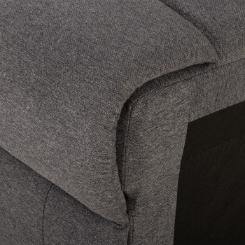 Aiden Modular Armless Chair, Dark Grey