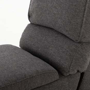 Aiden Recliner - Console, Dark Grey