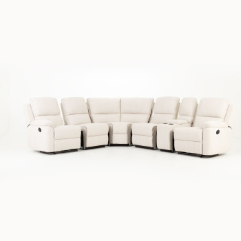 Aiden Recliner Corner Suite, Oatmeal