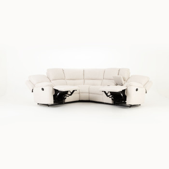 Aiden Recliner Corner Suite, Oatmeal