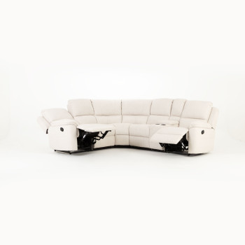 Aiden Recliner Corner Suite, Oatmeal