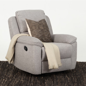Aiden Recliner, Light Grey