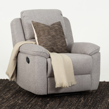 Aiden Recliner, Light Grey