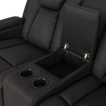 Leon 2 Seater Recliner, Charcoal