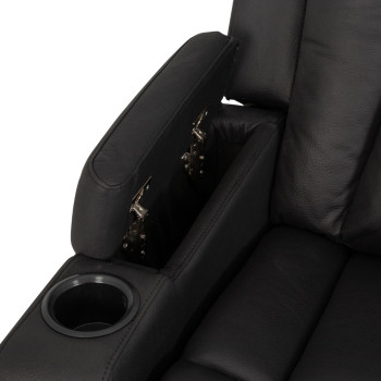 Leon 2 Seater Recliner, Charcoal