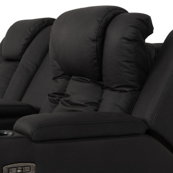 Leon 2 Seater Recliner, Charcoal