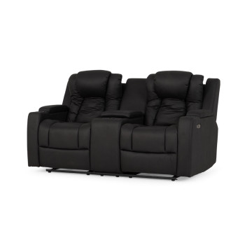 Leon 2 Seater Recliner, Charcoal