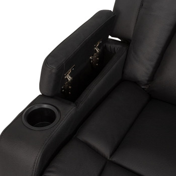 Leon 3 Seater Recliner, Charcoal